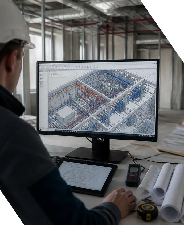 Создание BIM модели инженерных сетей для объектов в Похвистневе